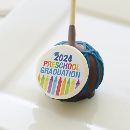 2024 Preschool Graduation Cute Crayon Party Cake Pops