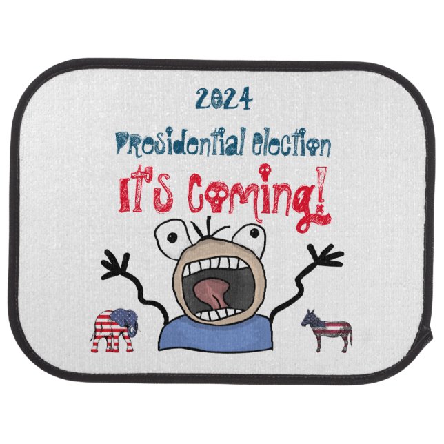 2024 Presidential Election, It's Coming! Car Floor Mat (Rear)