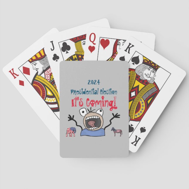 2024 Presidential Election, It's Coming! Poker Cards (Back)