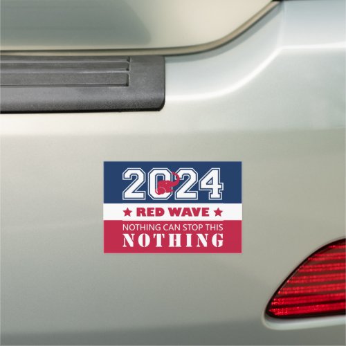 2024 Presidential Election RED WAVE Car Magnet