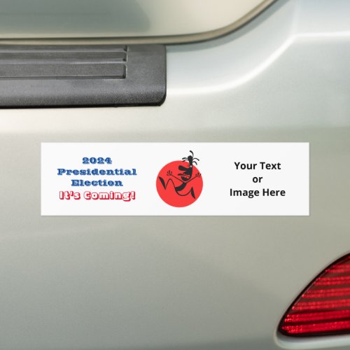 2024 Presidential Election Running Man Edition Bumper Sticker