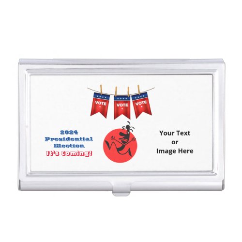 2024 Presidential Election Running Man Edition Business Card Case