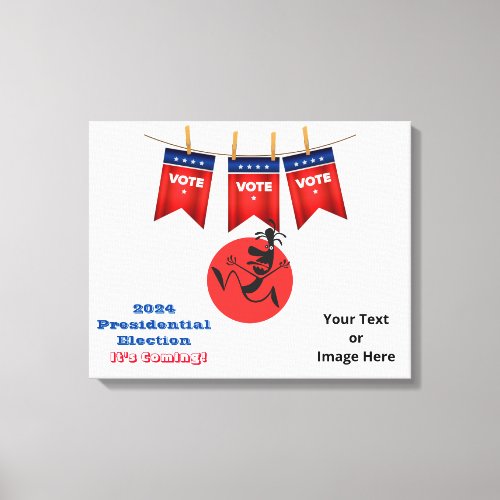 2024 Presidential Election Running Man Edition Canvas Print