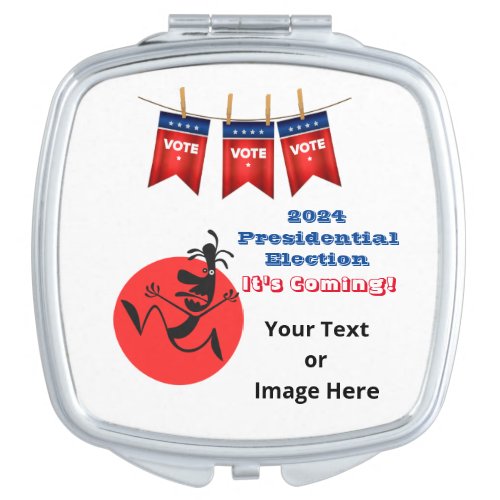 2024 Presidential Election Running Man Edition Compact Mirror