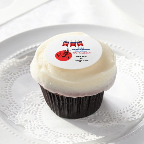 2024 Presidential Election Running Man Edition Edible Frosting Rounds