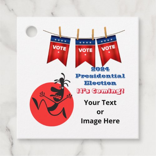 2024 Presidential Election Running Man Edition Favor Tags