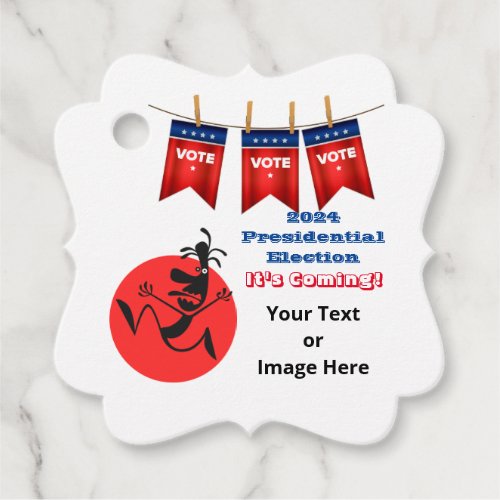 2024 Presidential Election Running Man Edition Favor Tags