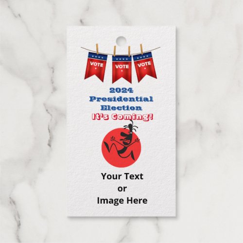 2024 Presidential Election Running Man Edition Foil Gift Tags