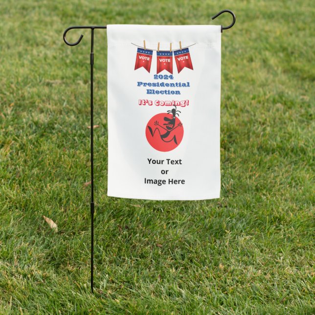 2024 Presidential Election, Running Man Edition Garden Flag (In SItu)