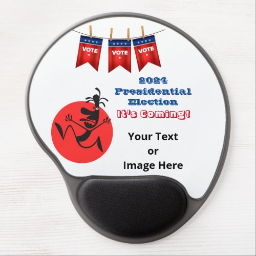 2024 Presidential Election Running Man Edition Gel Mouse Pad