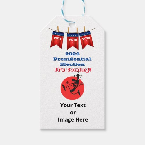 2024 Presidential Election Running Man Edition Gift Tags
