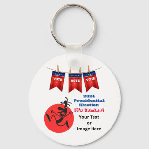 2024 Presidential Election, Running Man Edition Keychain