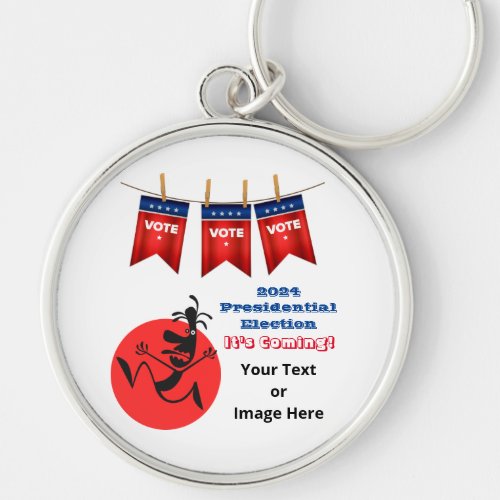 2024 Presidential Election Running Man Edition Keychain