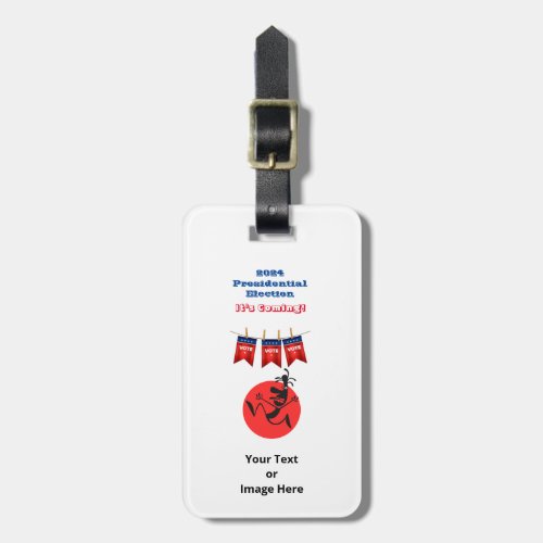 2024 Presidential Election Running Man Edition Luggage Tag