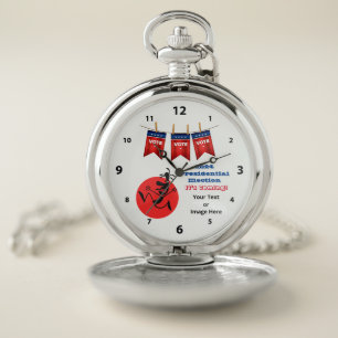 2024 Presidential Election, Running Man Edition Pocket Watch