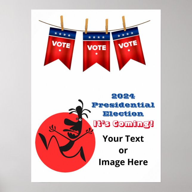 2024 Presidential Election, Running Man Edition Poster (Front)