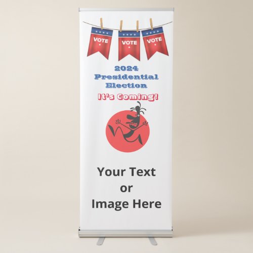 2024 Presidential Election Running Man Edition Retractable Banner