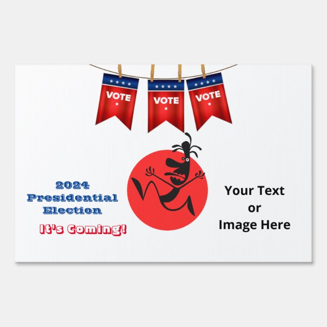 2024 Presidential Election, Running Man Edition Sign (Front)