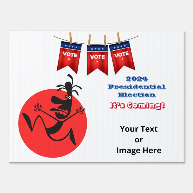 2024 Presidential Election, Running Man Edition Sign (Front)