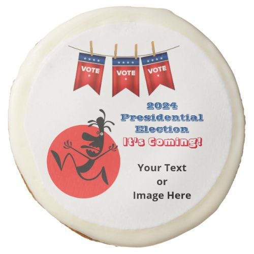 2024 Presidential Election Running Man Edition Sugar Cookie