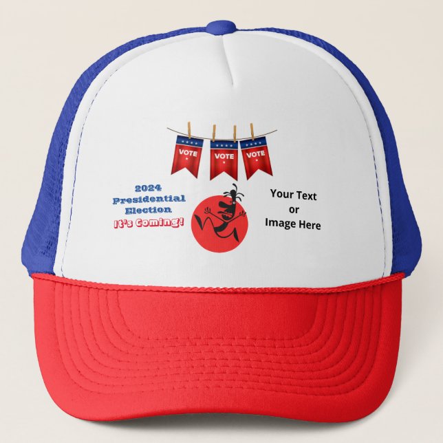 2024 Presidential Election, Running Man Edition Trucker Hat (Front)