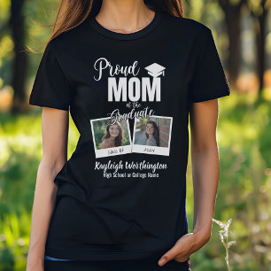 2024 Proud Mom of the Graduate Custom Photo T-Shirt