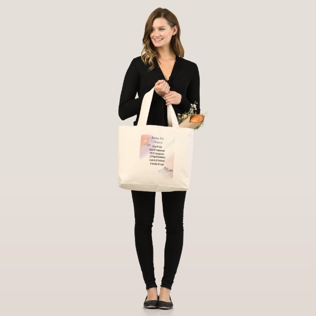 2024 Recipe For Heaven On A Tote Bag (Front (Model))