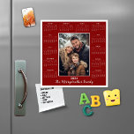 2024 Red Add Your Photo Magnetic Calendar<br><div class="desc">2024 Red Photo Magnetic Calendar Magnet in white, with a modern red background. Add your photo and name for a fun, personalized gift! Perfect for stocking stuffers or small gifts for friends, family, and loved ones. THIS IS FOR 2024. Please contact us at cedarandstring@gmail.com if you need assistance with the...</div>