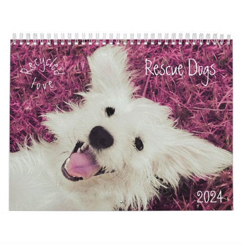 2024 Rescue Dogs Wall Calendar
