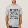 2024 Retirement party shirt for retired pensioner