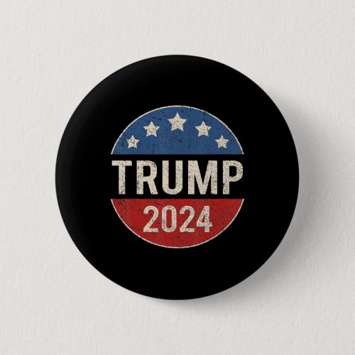 2024 Retro Campaign Button Re Elect President Trum