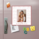 2024 Rose Pink Add Your Photo Magnetic Calendar<br><div class="desc">2024 Rose Pink Photo Magnetic Calendar Magnet in white, with a modern rose gold pink border. Add your photo and name for a fun, personalized gift! Perfect for stocking stuffers or small gifts for friends, family, and loved ones. THIS IS FOR 2024. Please contact us at cedarandstring@gmail.com if you need...</div>