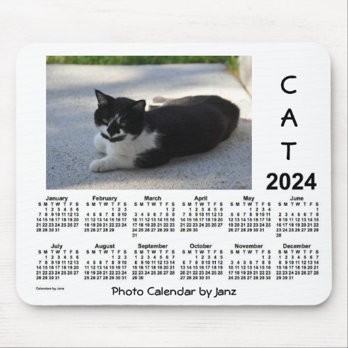 2024 Sassy Cat Photo Calendar by Janz Mouse Pad