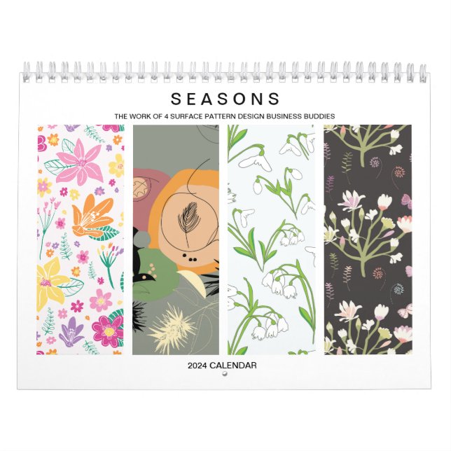 2024 Seasons Calendar Surface Pattern Design (Aus) (Cover)
