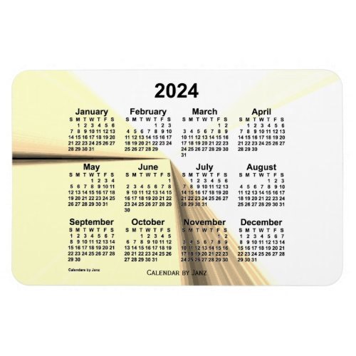 2024 Sepia Vanishing Point Calendar by Janz 4x6 Magnet