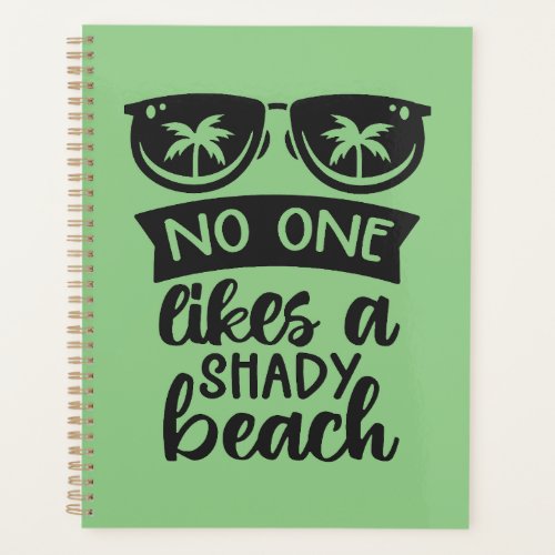 2024 Shady Beach Yearly Planner _ Pastel Green
