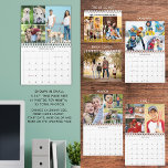 2024 Simple Custom Photo Collage 4 Per Month Calendar at Zazzle