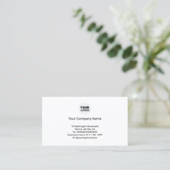 2024 Simple Mini Calendar Monday Start Business Card by coolbusinesscards at Zazzle