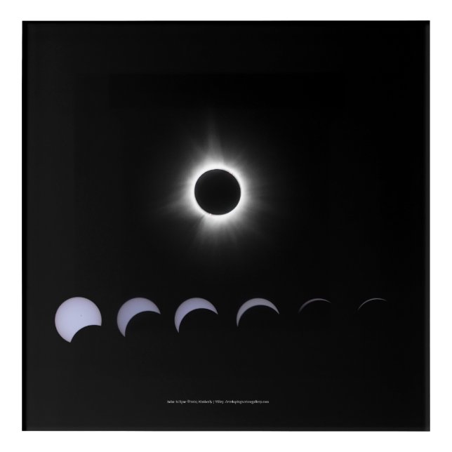 2024 Solar Eclipse Acrylic Print (Front)