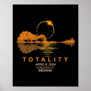 2024 Solar Eclipse American Totality  Poster by chanqua at Zazzle