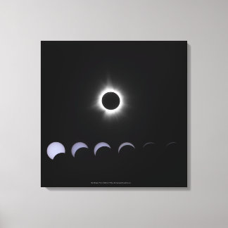 2024 Solar Eclipse Canvas Print