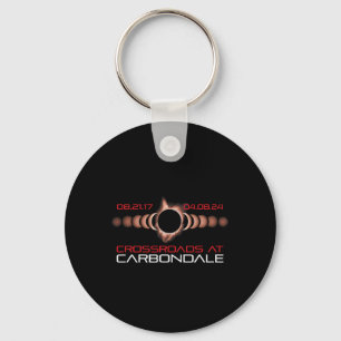 2024 Solar Eclipse Carbondale Illinois  Keychain