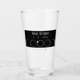 2024 Solar Eclipse Commemorative Glass