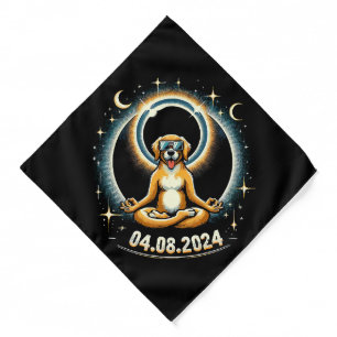 2024 Solar Eclipse Dog Bandana