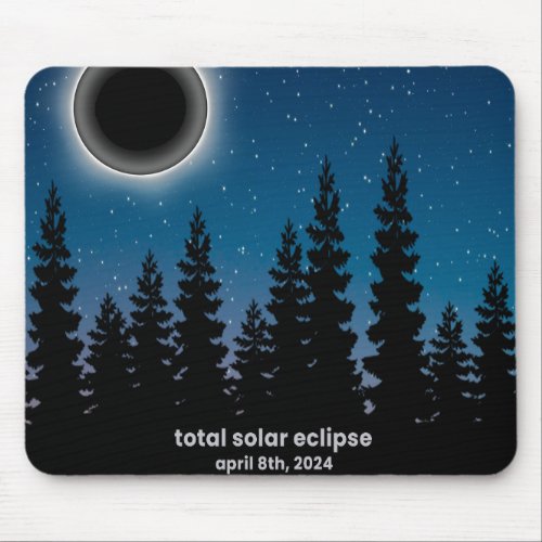2024 Solar Eclipse Souvenir Memento Keepsake Cool Mouse Pad