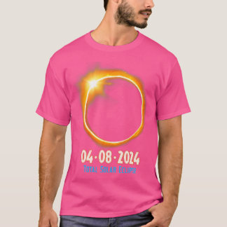 2024 Solar Eclipse Sun Moon Totality Men Women Ast T-Shirt