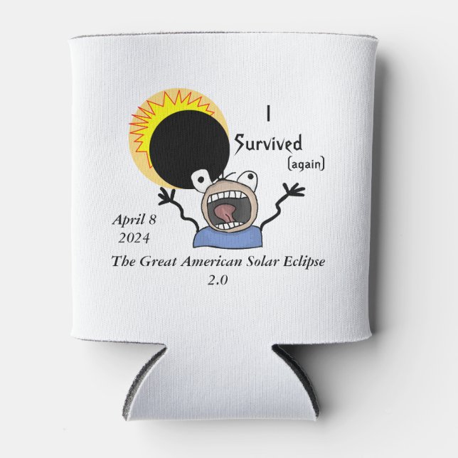 2024 Solar Eclipse Survival Edition Can Cooler (Front)