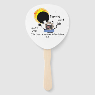 2024 Solar Eclipse Survival Edition Hand Fan