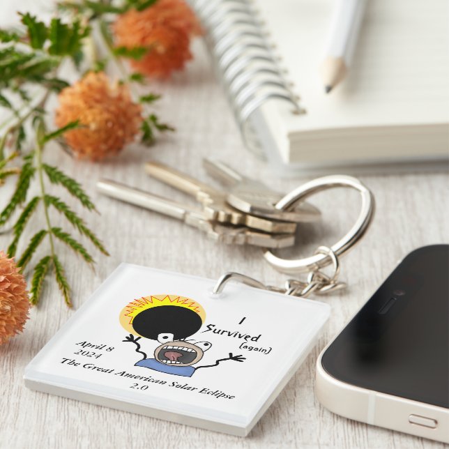2024 Solar Eclipse Survival Edition Keychain (Front Right)