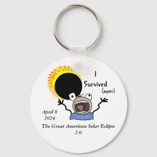 2024 Solar Eclipse Survival Edition Keychain